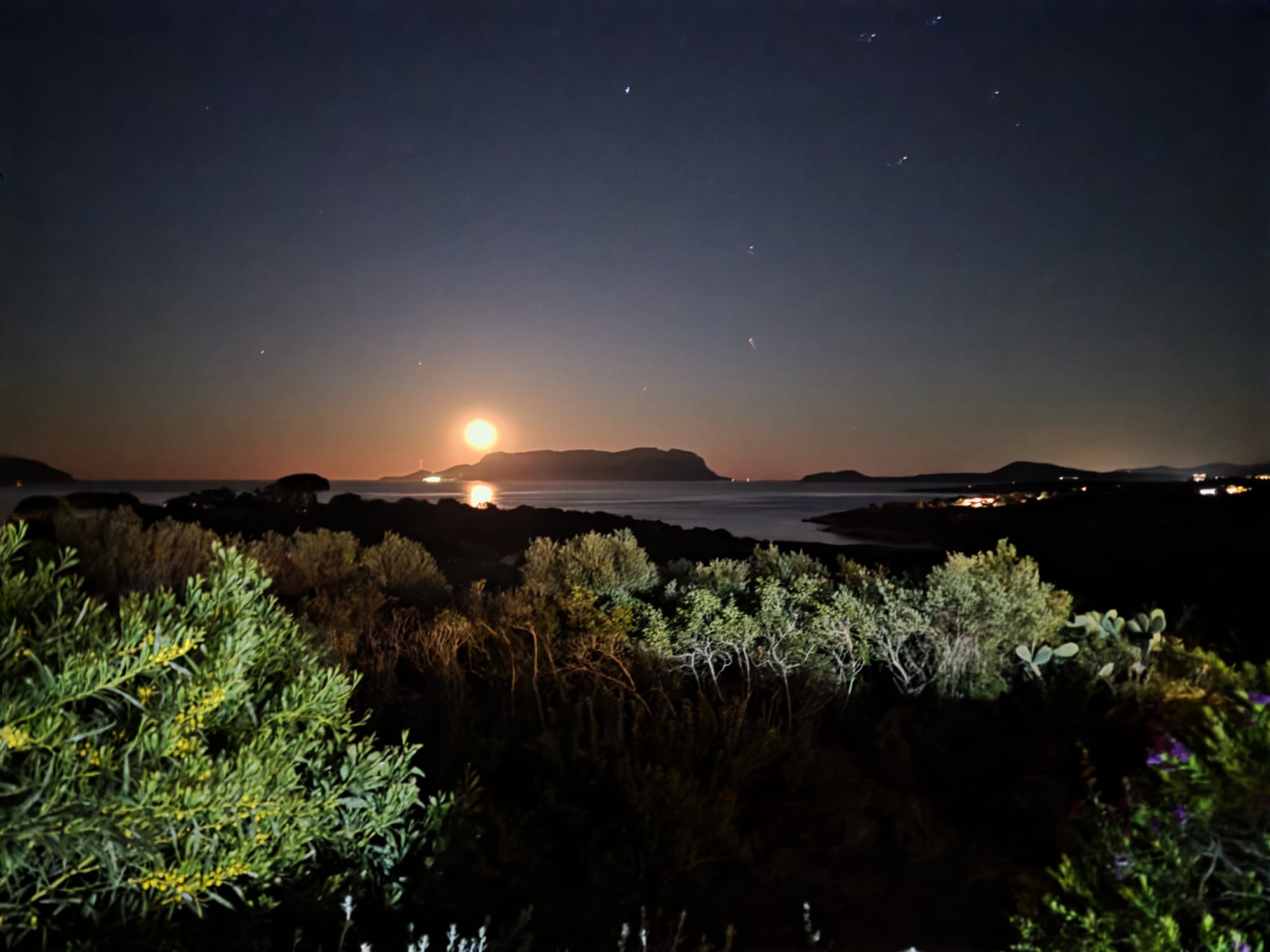 Panoramic views at night