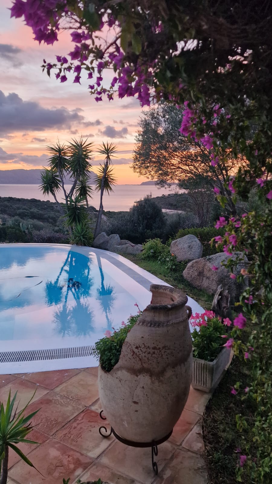 Sea view at dusk