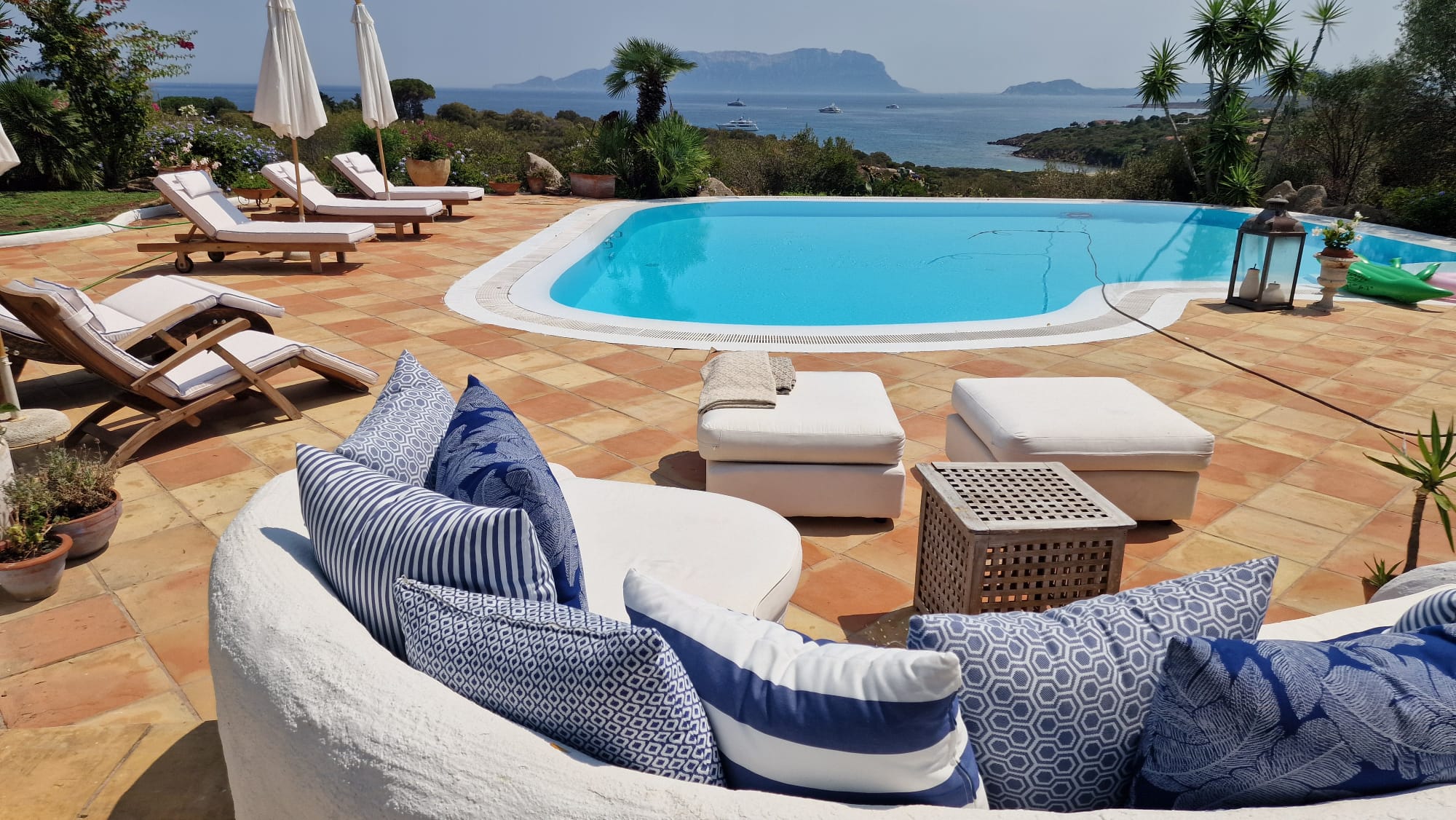 Midday pool area
